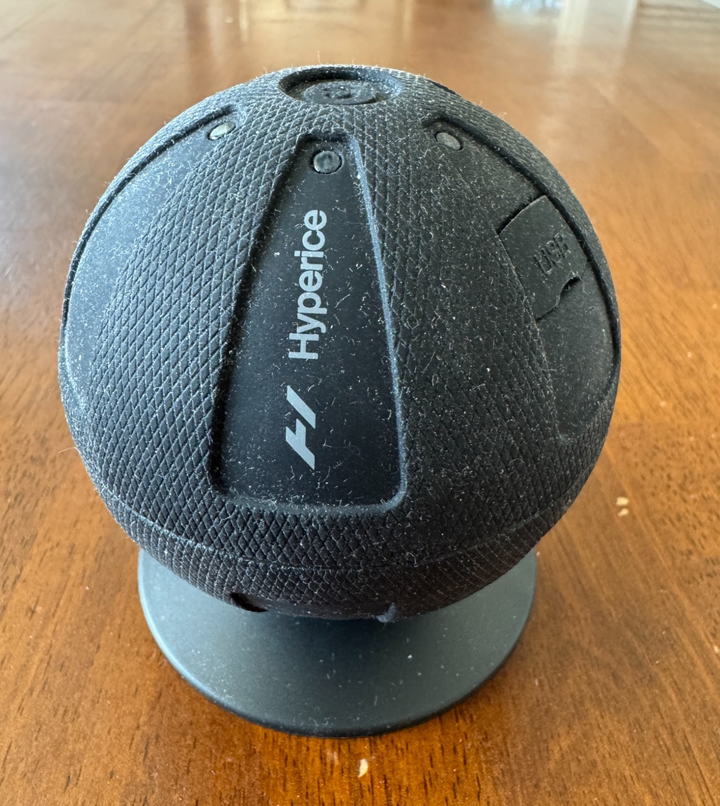 Hyperice Hypersphere Go Compact Vibrating Massage Ball w Charger & Stand ~ Works