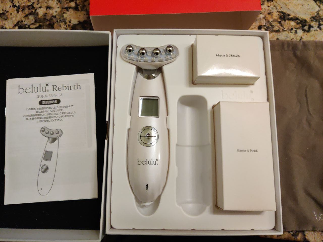 Belulu Rebirth EMS LED Electroporation Multipurpose Cosmetology Device Japan