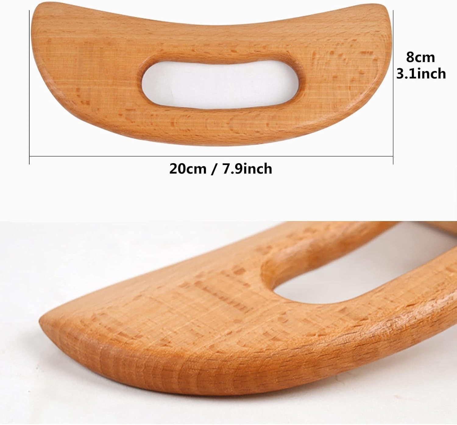 Portable Gua Sha Paddle for Effective Lymphatic Drainage & Relaxation – 7.9″