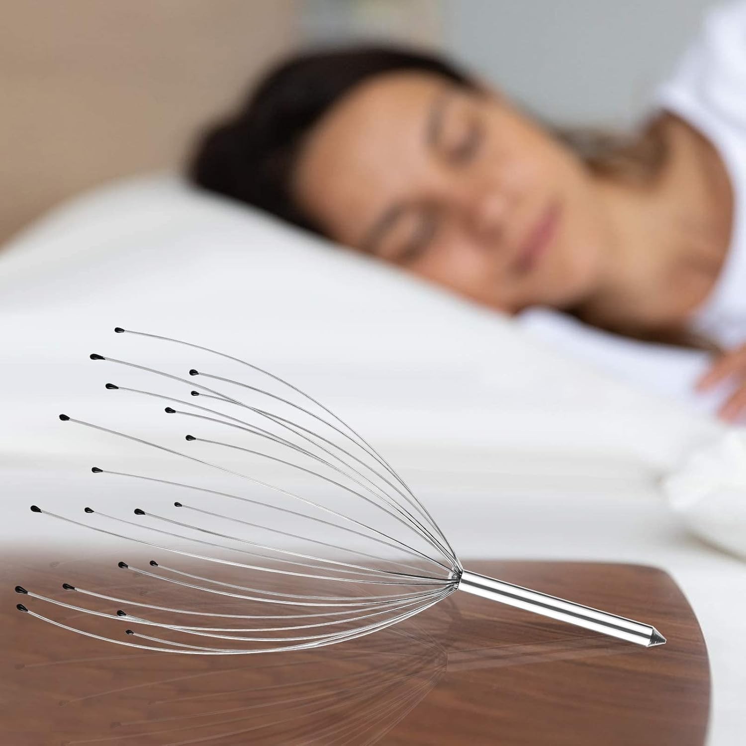 Modern Hand-held 20 Fingers Scalp Massager Set for Tension Relief & Hair Health
