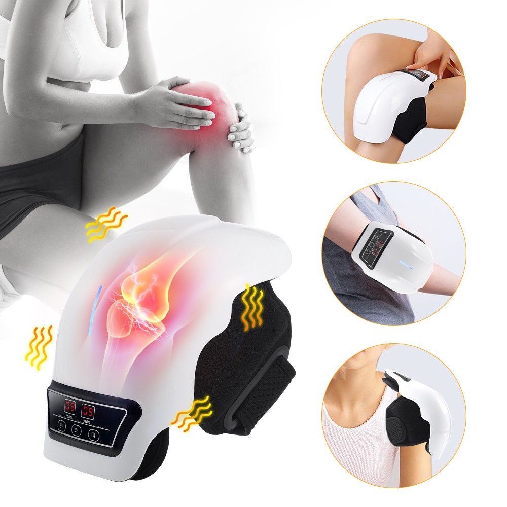 Knee Massager w/Red Light Heat Far Infrared Therapy Relief Vibrating Compression