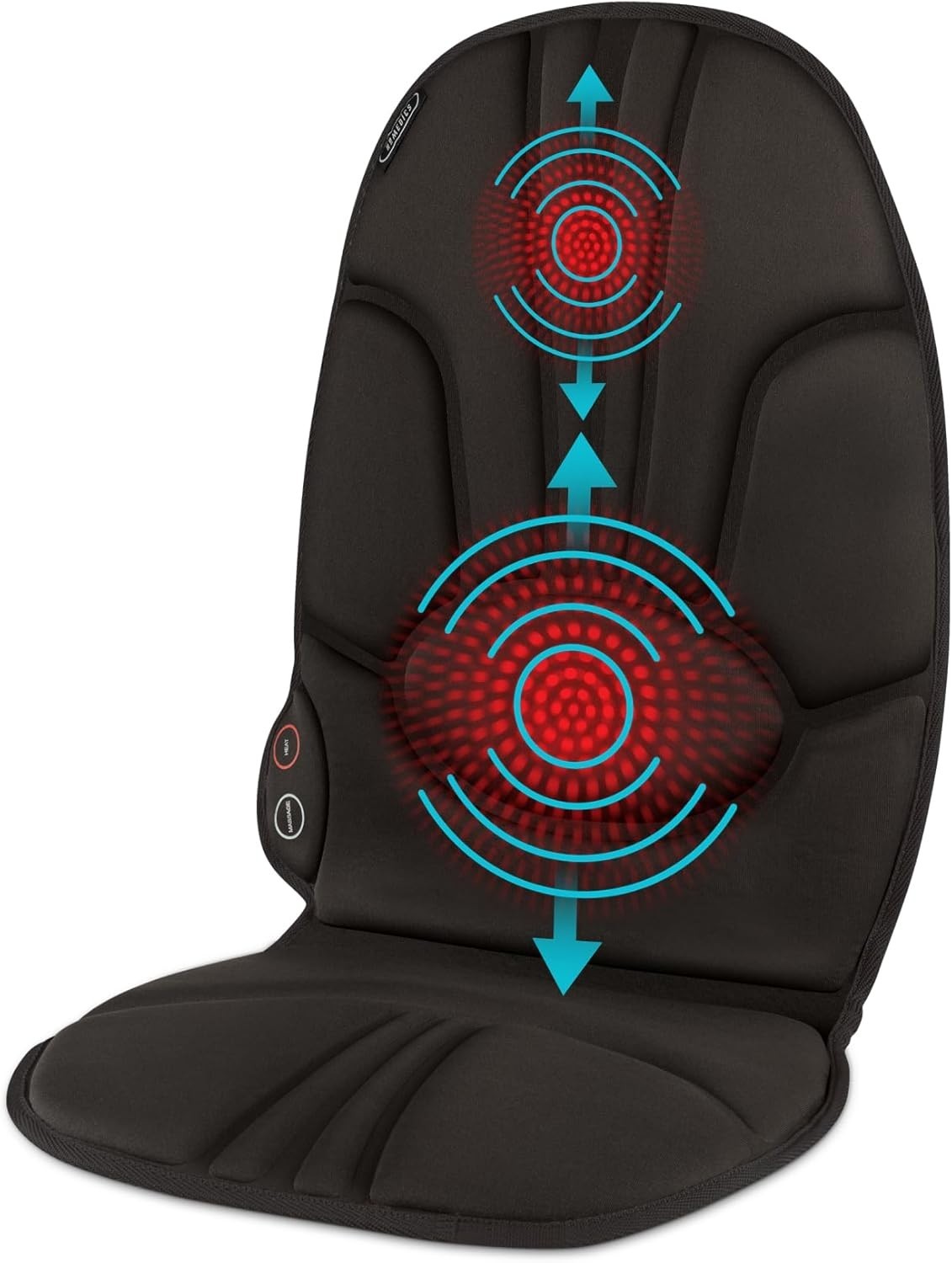 Portable Heating & Vibrating Back Massage Cushion – Adjustable Intensity Care