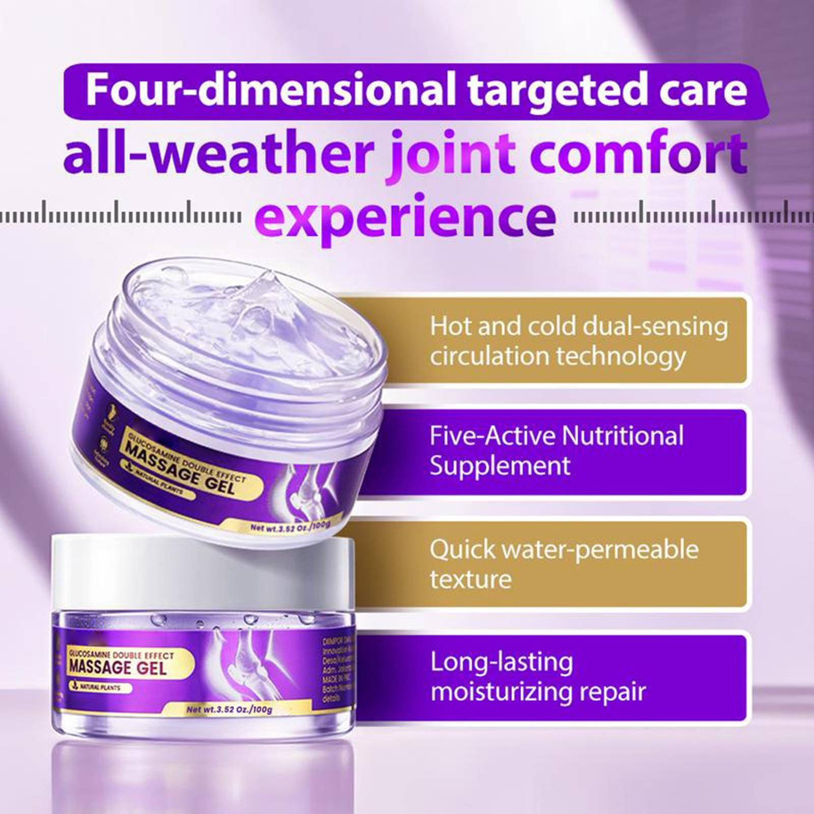 Herbal Extract Joint Massage Gel Soothing Relief Improve Joint Flexibility`