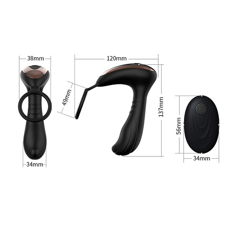 Powerful Prostate Massager Dual Motor Male Waterproof Vibrators —