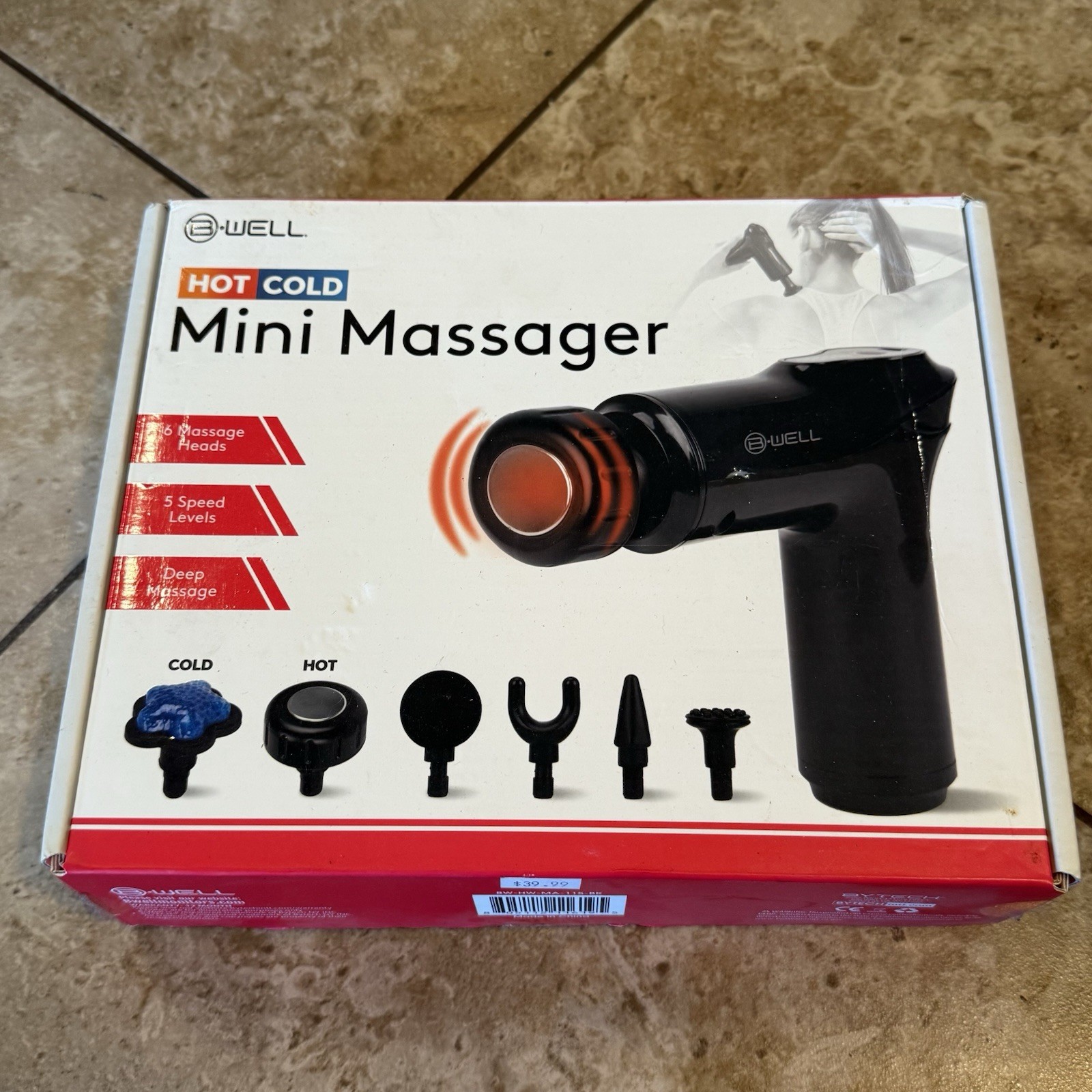 B-well Hot Cold Mini Massage Massage & Heads NEW