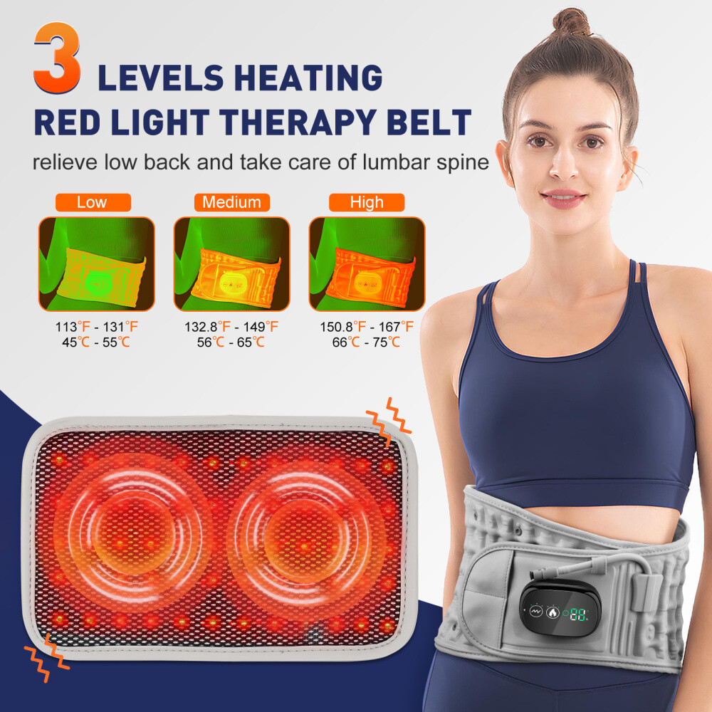 Inflatable Decompression Back Belt Lumbar Support for Lower Back Pain Relief New