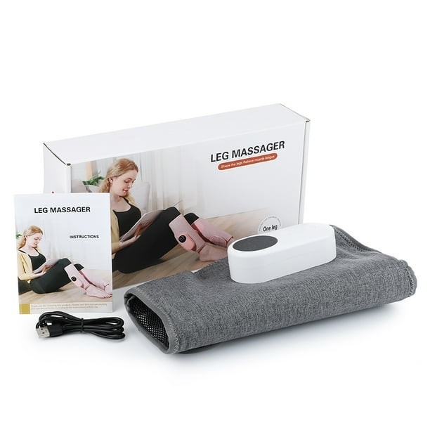 Leg Massager, Warm Hot Compress Airbag Massage: One Leg, Grey