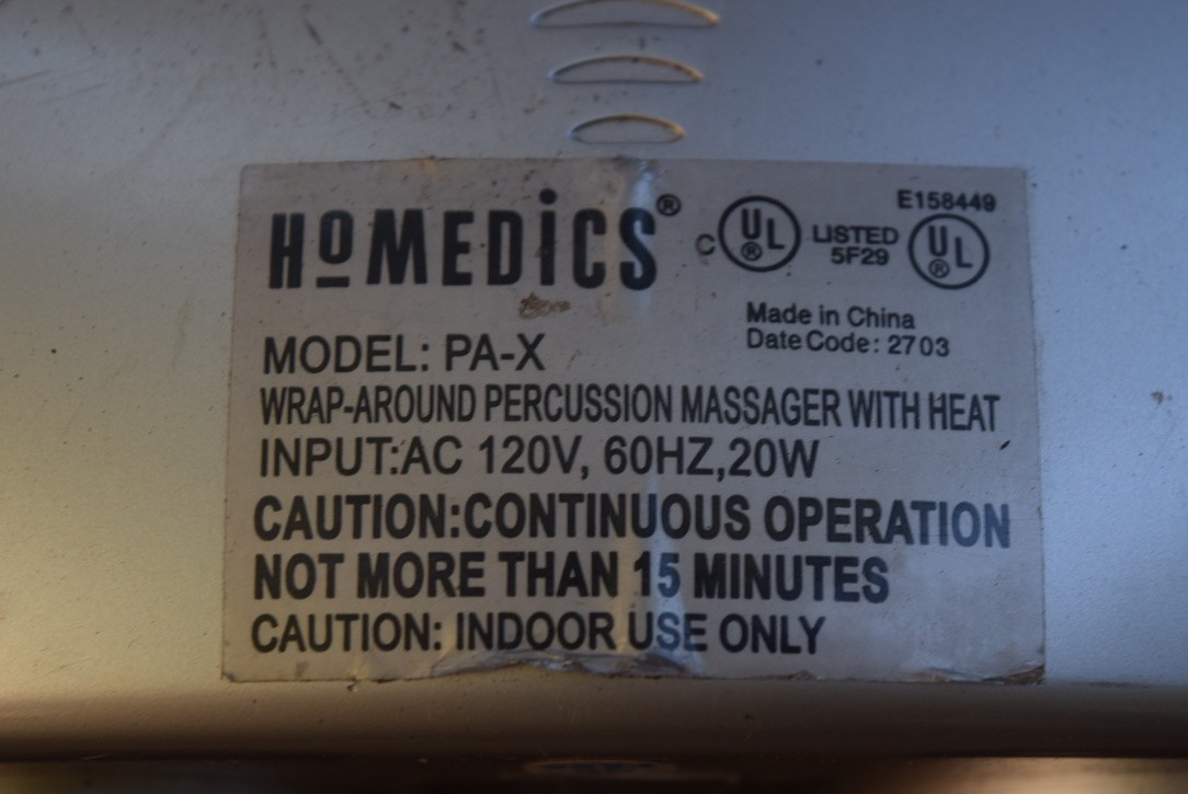 HOMEDICS Home Electric Massager Homedics Wrap-Around Percussion Massager PA-X,