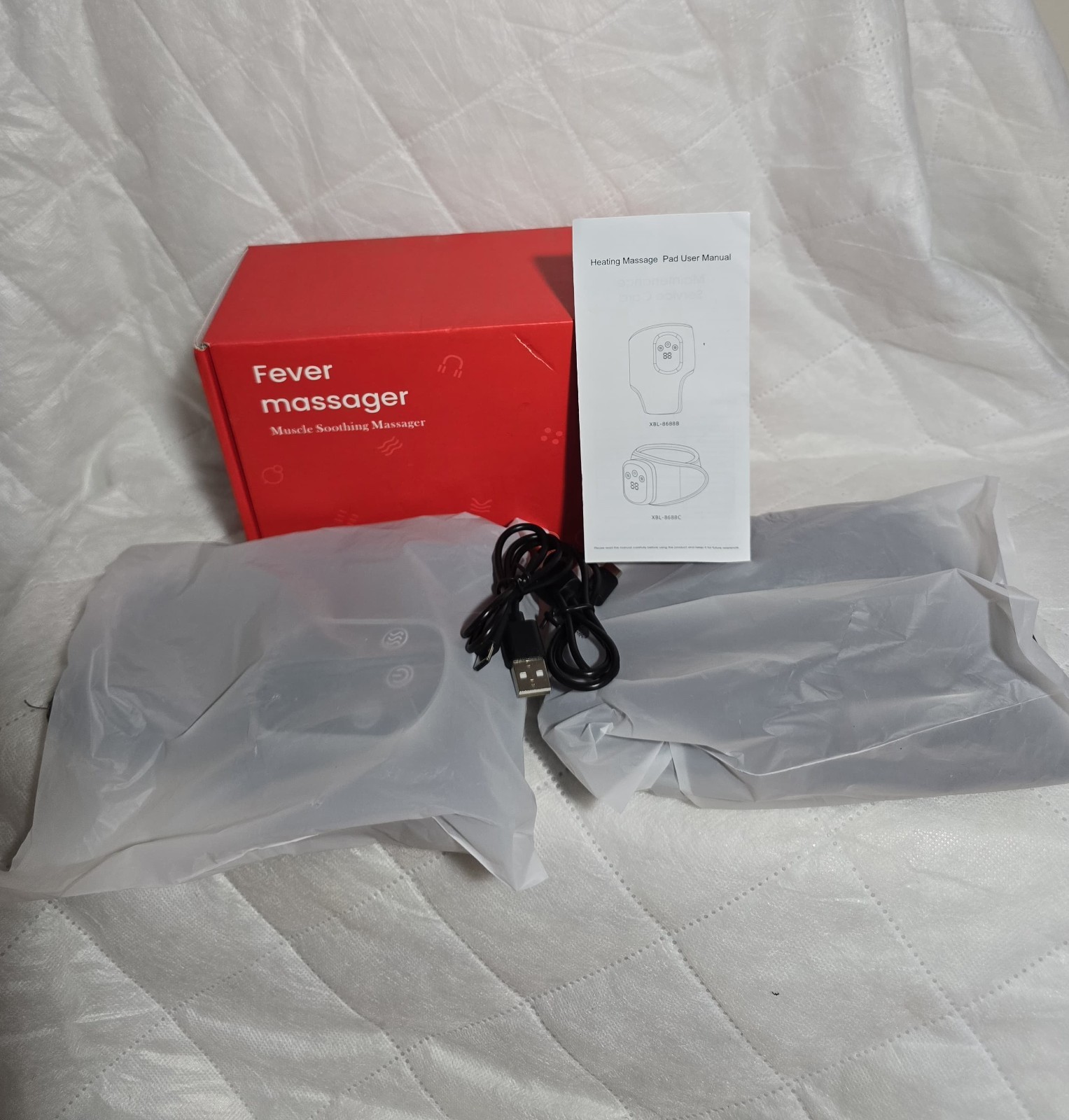 Foot Advanced Renew Triple Method Massager, 5-Speed & 5-Temperature, 2Pcs Cordle