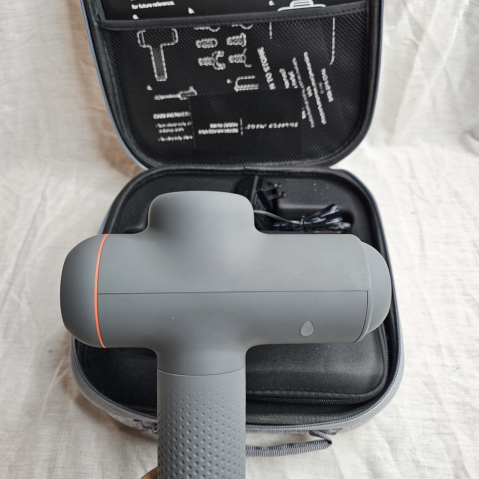 Sharper Image Power Percussion Deep Tissue Massager with Case & Attachments