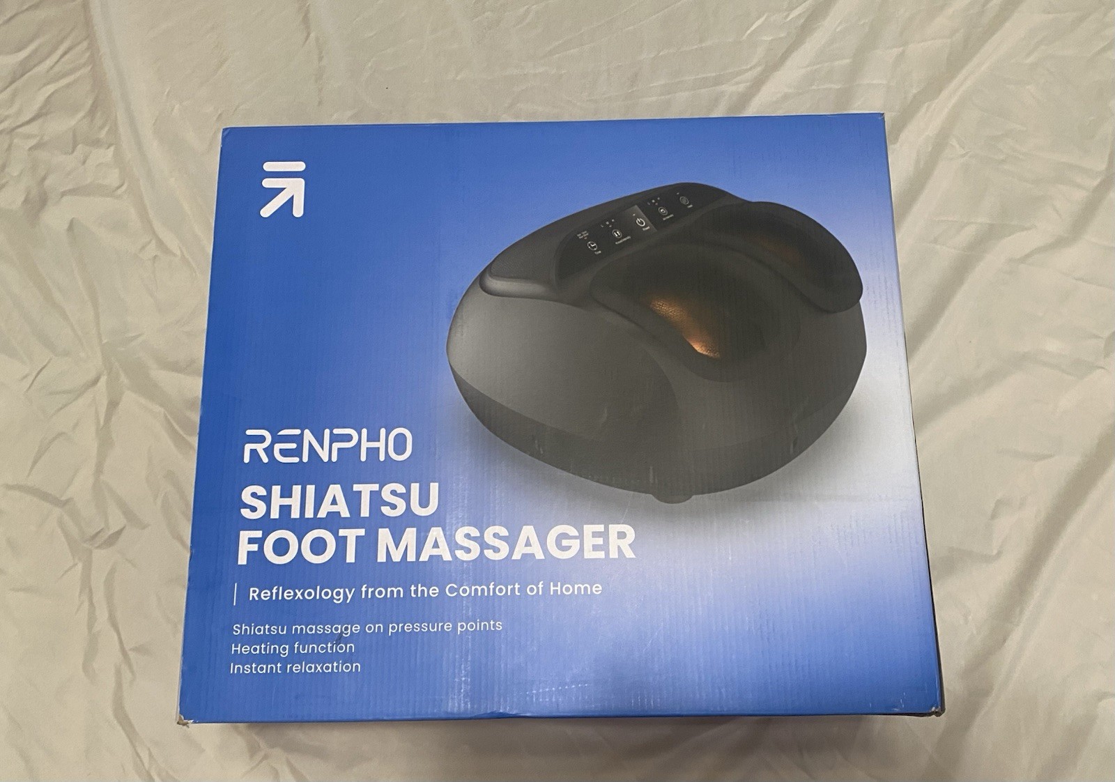 RENPHO Foot Massager w/ Heat 2026 Upgraded Shiatsu Plantar Fasciitis