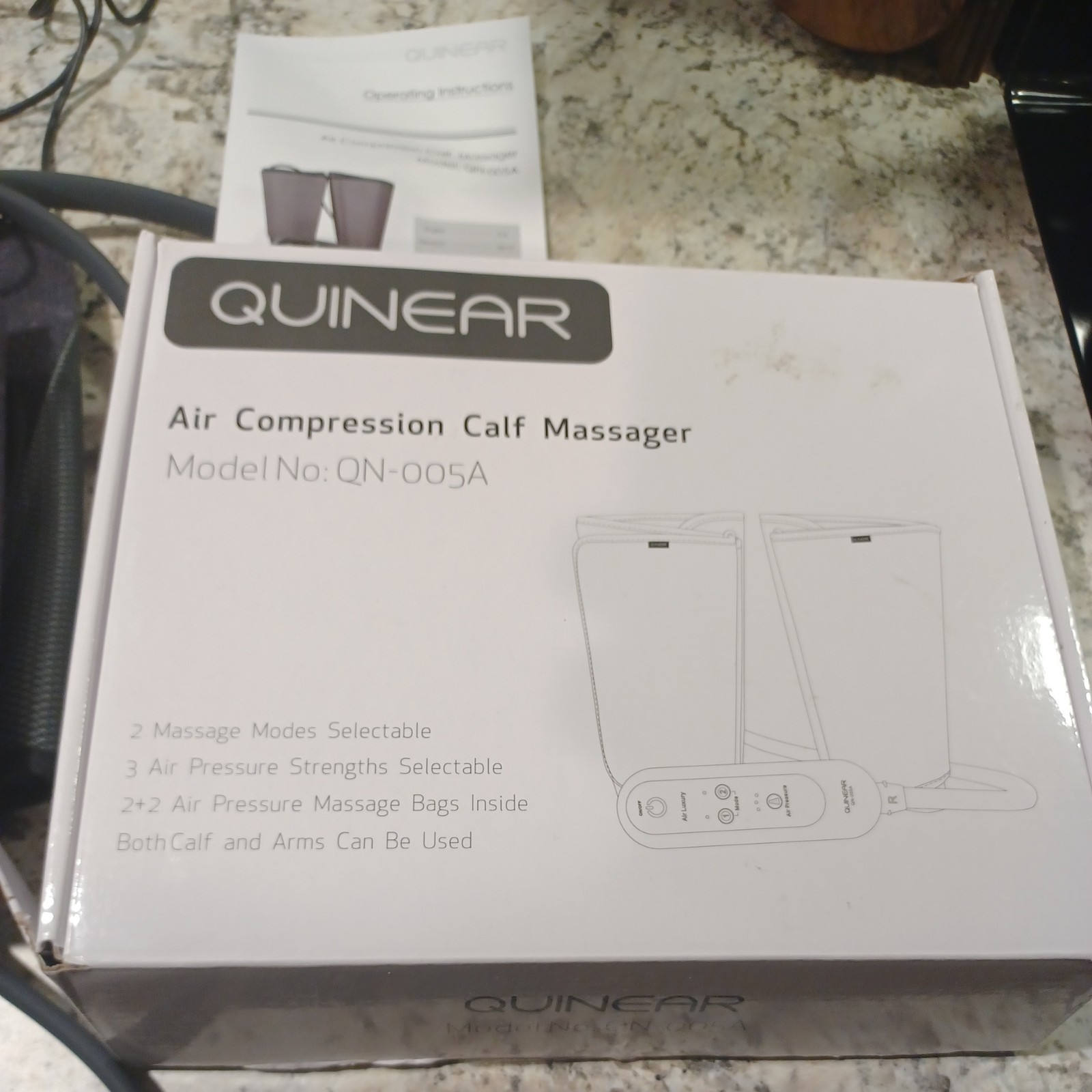 QUINEAR AIR COMPRESSION CALF MASSAGER open box all there , tested works awesome