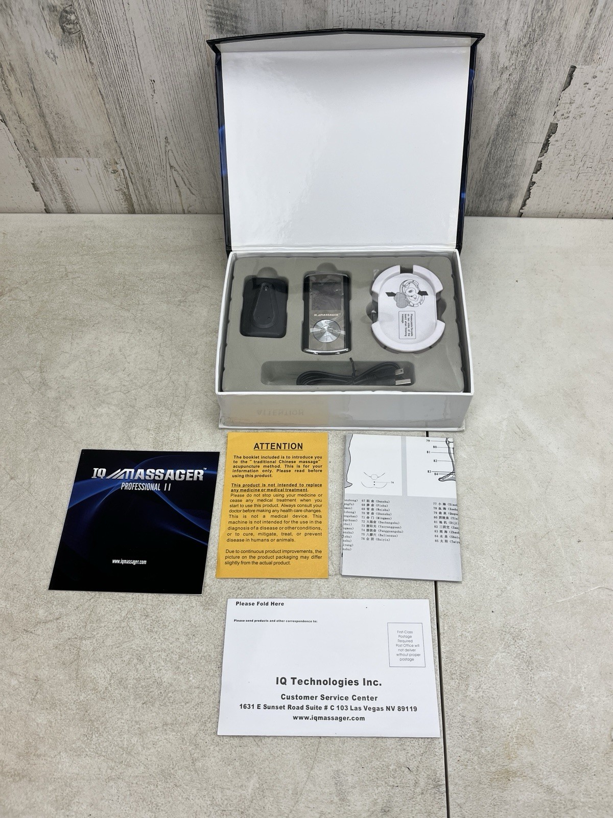 IQ Massager Professional II Electrical Stimulation Pain Management Unit Tested