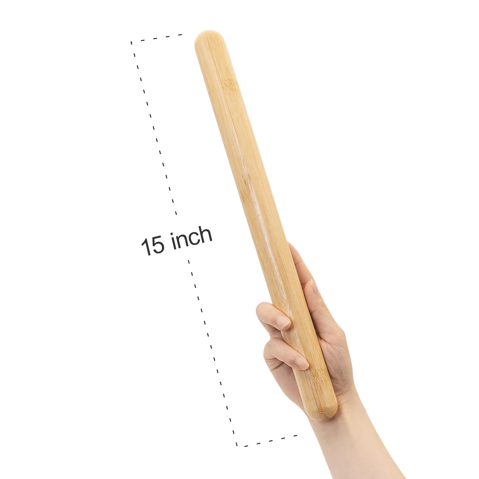 Bamboo Massage Stick Body Shaping Roller, Guasha Massage Tool for Relaxing M…