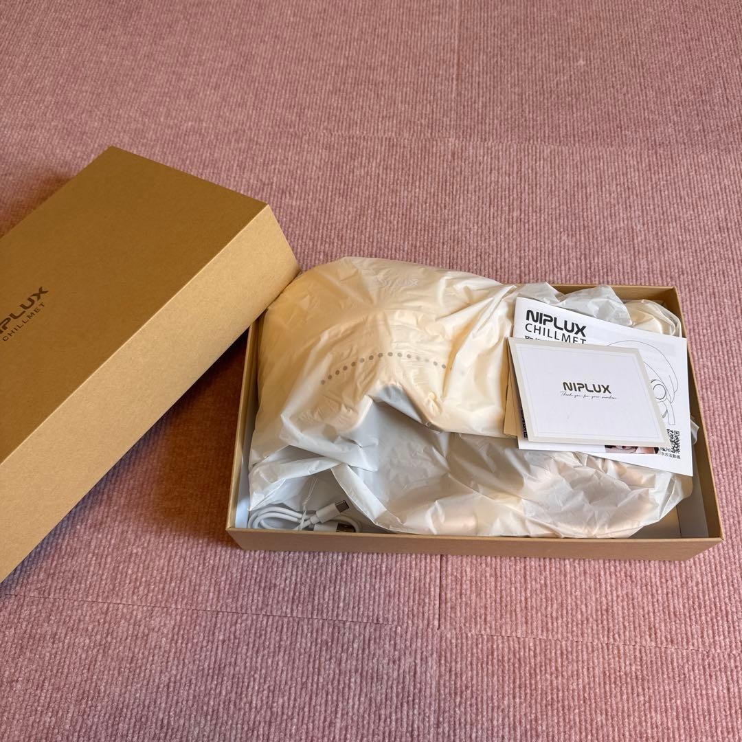 NIPLUX Head Relaxation Device NIPLUX CHILLMET Eye Warmer Head Spa Beige New k66
