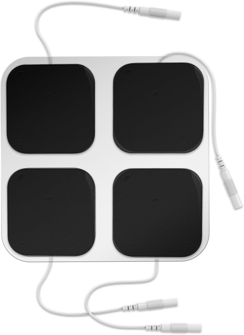 Universal 2″x2″ TENS Replacement Pads – Reusable Electrotherapy Patches, 48 Pack