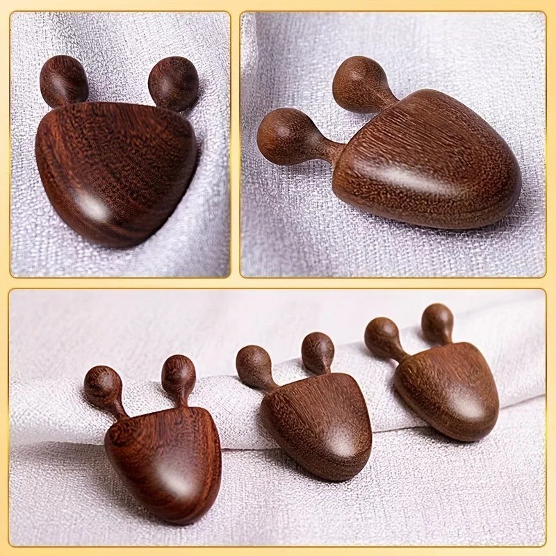 Sandalwood Face Massager Nose & Face Massager – Eye Relief Tool Snail Facial 1PC