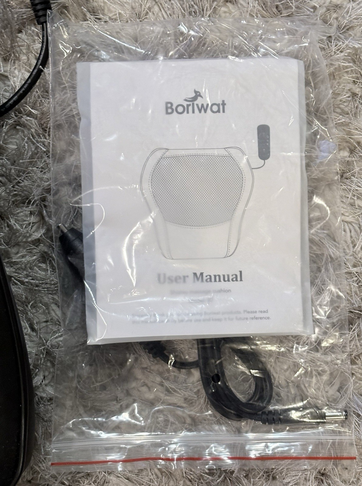 BORIWAT shiatsu back massager with heat cushion