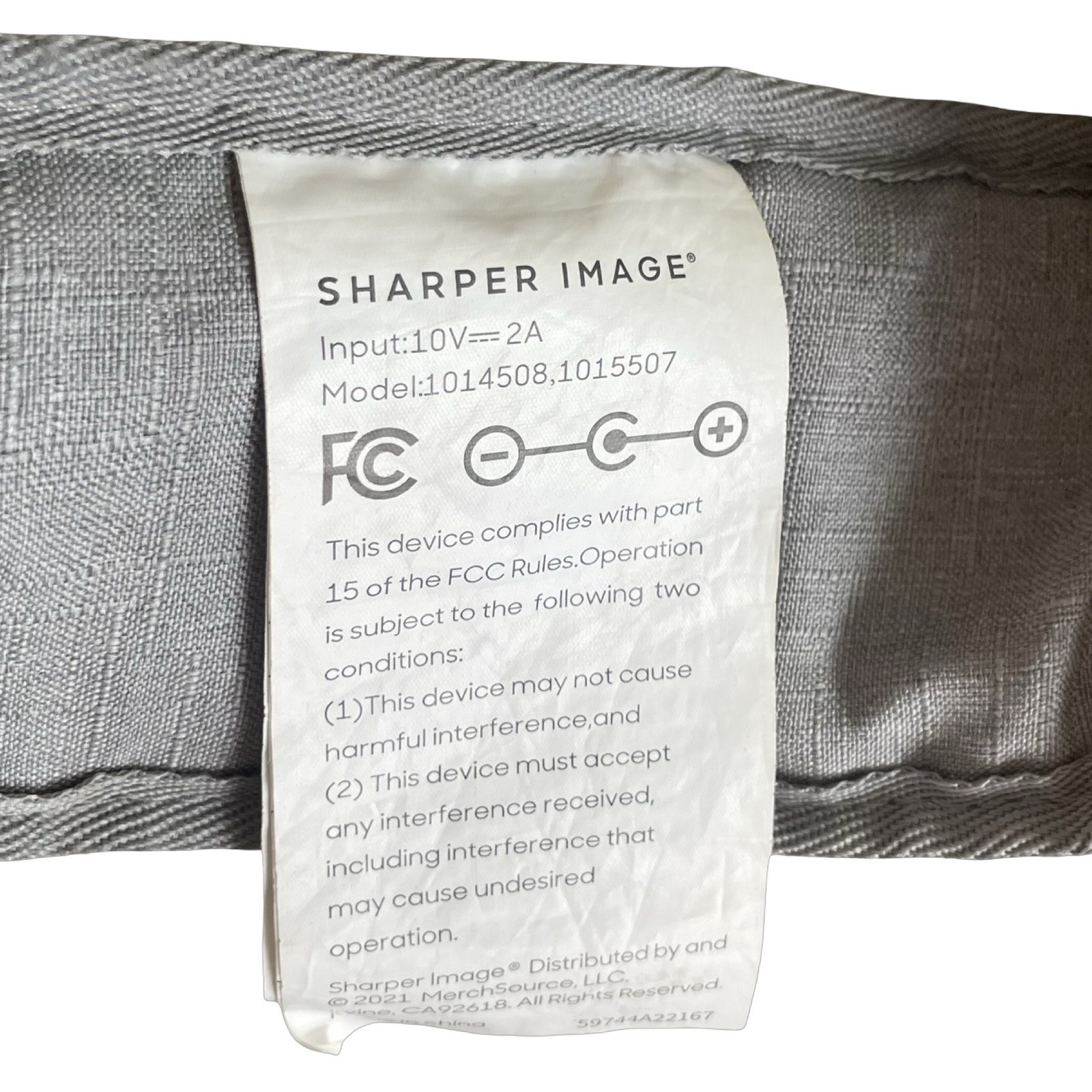 Sharper Image Gray Realtouch Shiatsu Rechargeable Neck And Back Heated Massager