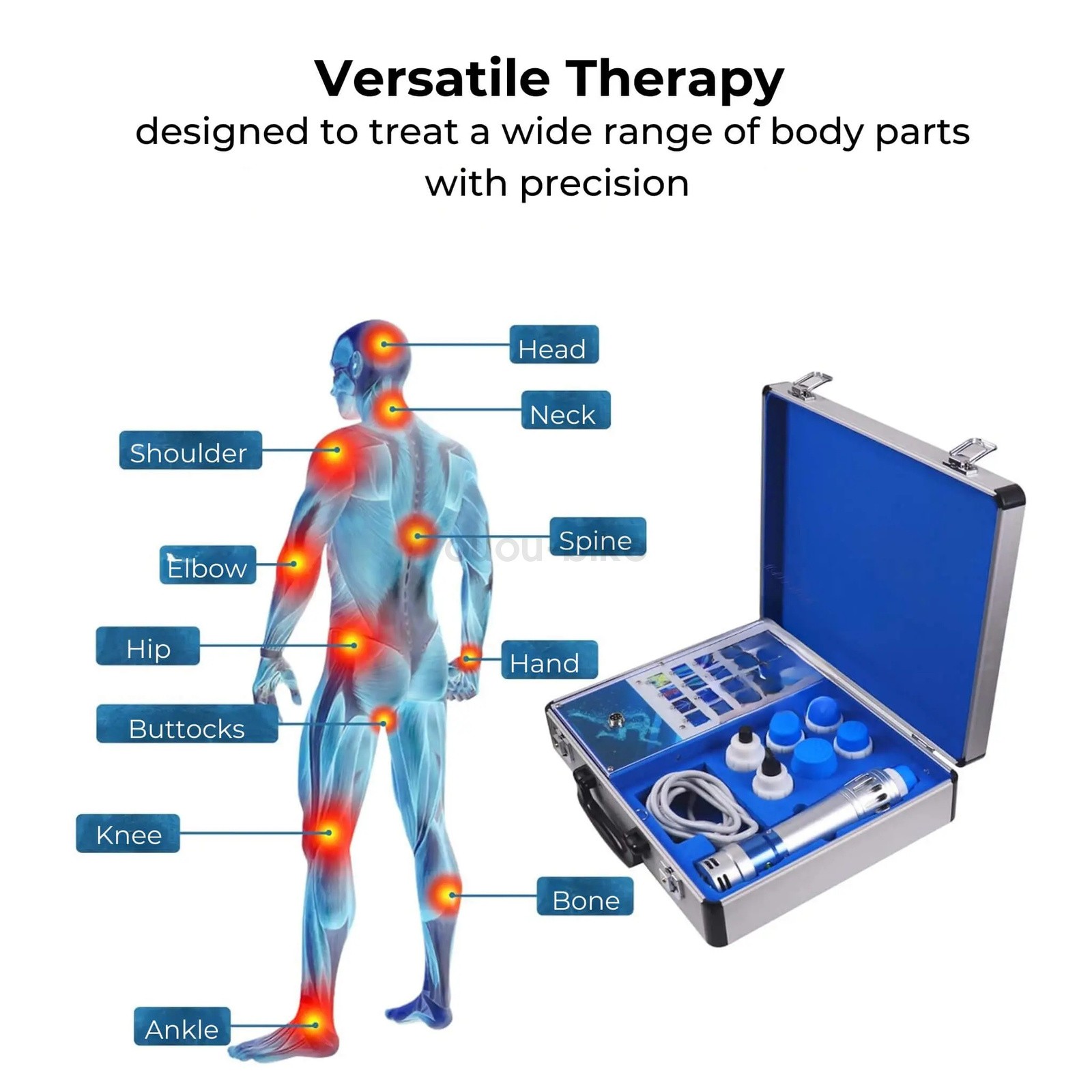 Portable Shockwave Therapy Machines Pain Relief Multi-Functional Body Massage