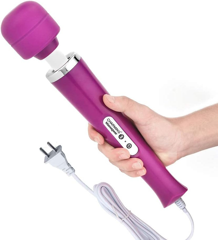 10 Speeds Wired Powerful Handheld Massager with Strong Vibrations, Personal Ther