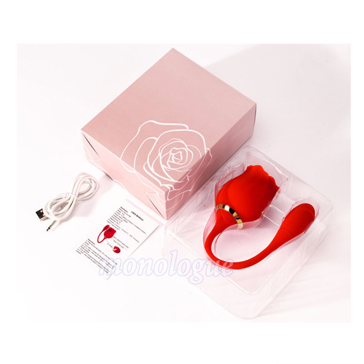 10 Intense-Suction-Rose-Vibrator-Sucking-Sucker-Licking-Massager Mute Women Gift