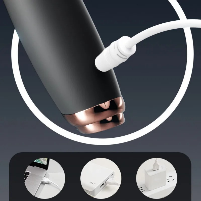 Women Mini Heating Powerful Bullet Shape 10 Speed Vibrating Massage Rechargeable