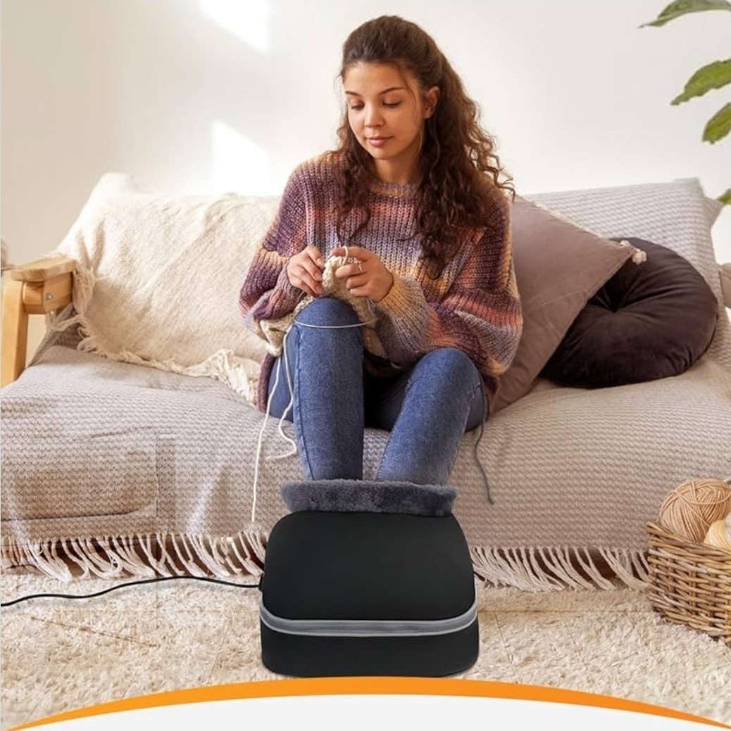 CooCoco Heated Foot Massager, HSA Approved Foot Warmer, Shiatsu Foot Heater -NEW