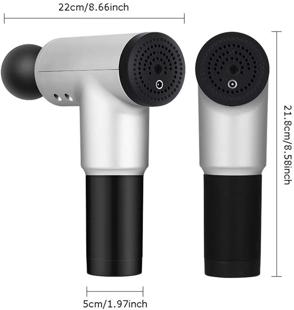 6 Gears Muscle Deep Tissue Massager Wireless Fascia Gun Gym Recharge 4000r/min