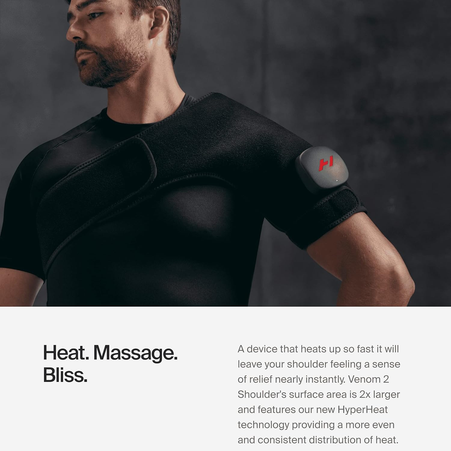 Venom 2 – Advanced Heat + Vibration Wrap (Left Shoulder)