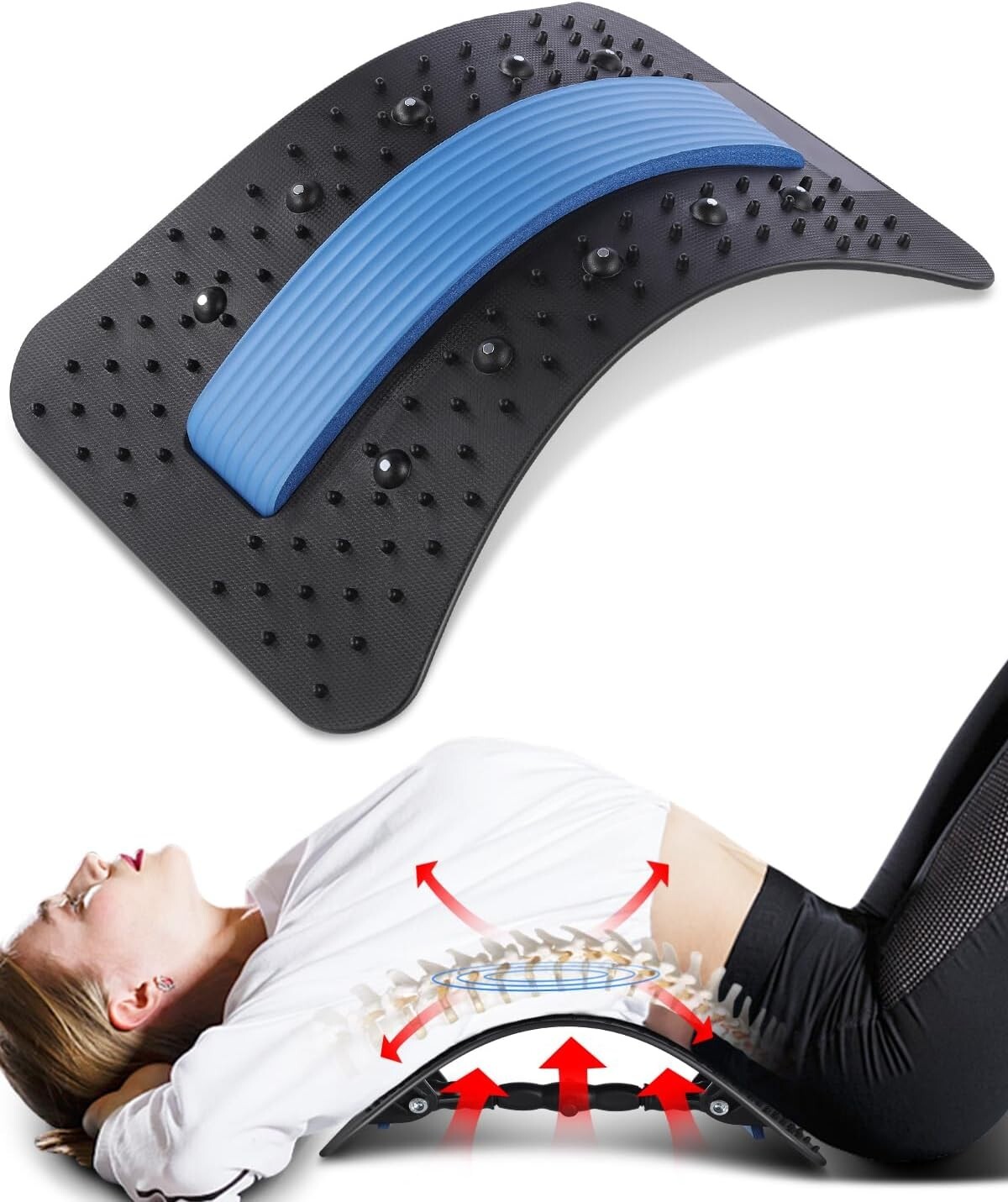 Durable Flex Back Stretcher – Sciatica Relief – Eco-Friendly – 15.2×9.5×1.5