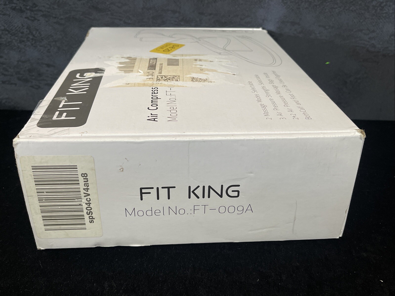 Fit King Air Compression Leg Massager Black Model Number FT-009A