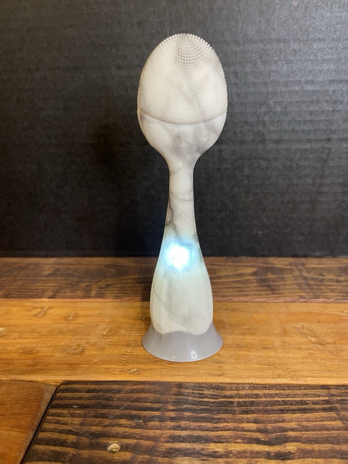 Blushly Sonic Silicone Face Brush with Heat Gray Marble NEW