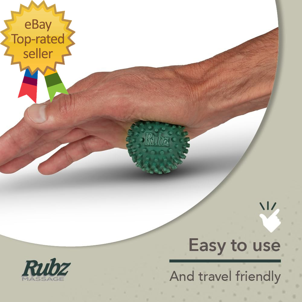 Due North Foot Rubz Hand & Back Massage Ball – Relieve Pain from Plantar Fasciit