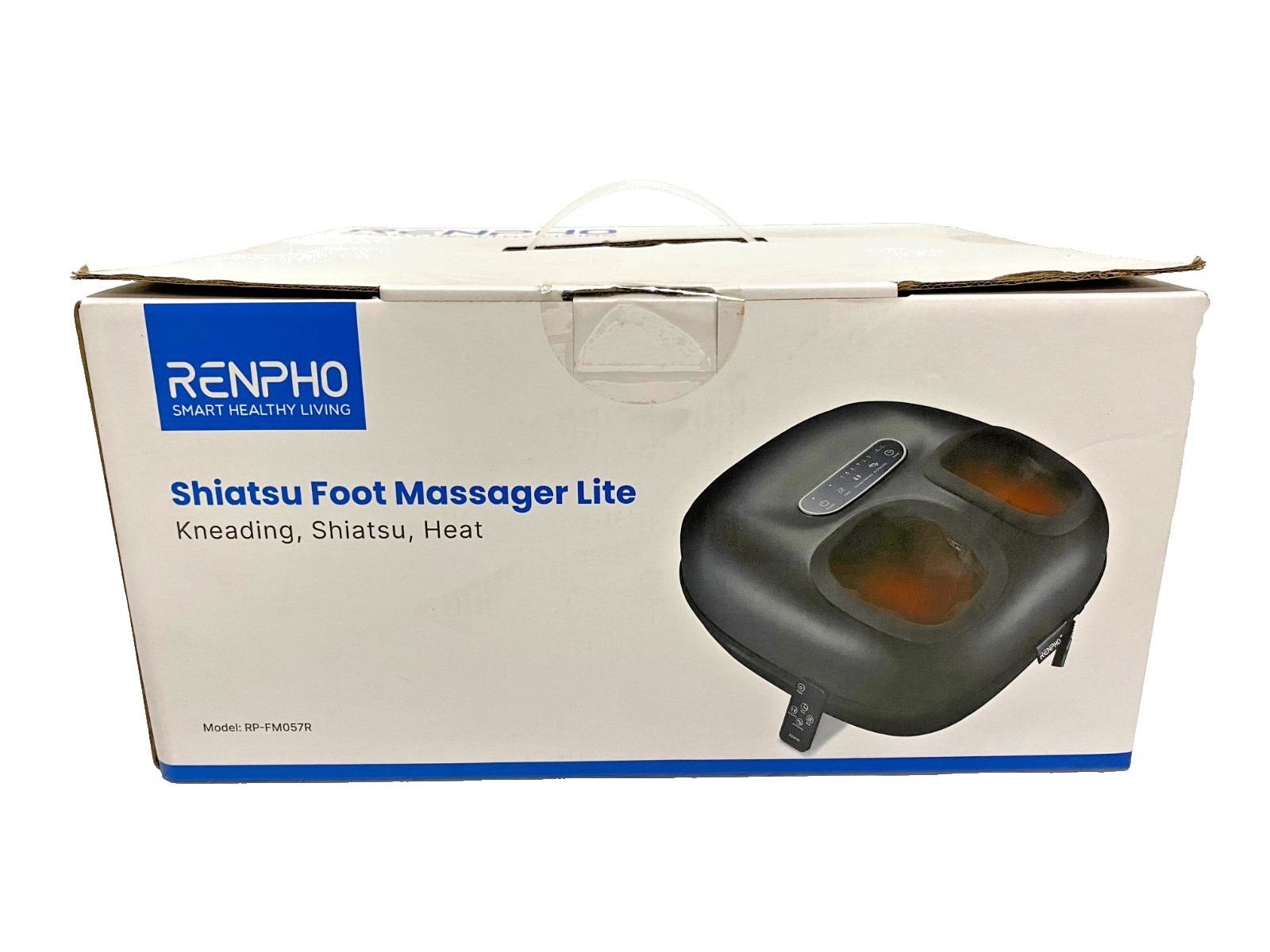 RENPHO RF-FM059R Cordless Shiatsu Lite Foot Massager Heat Kneading Black