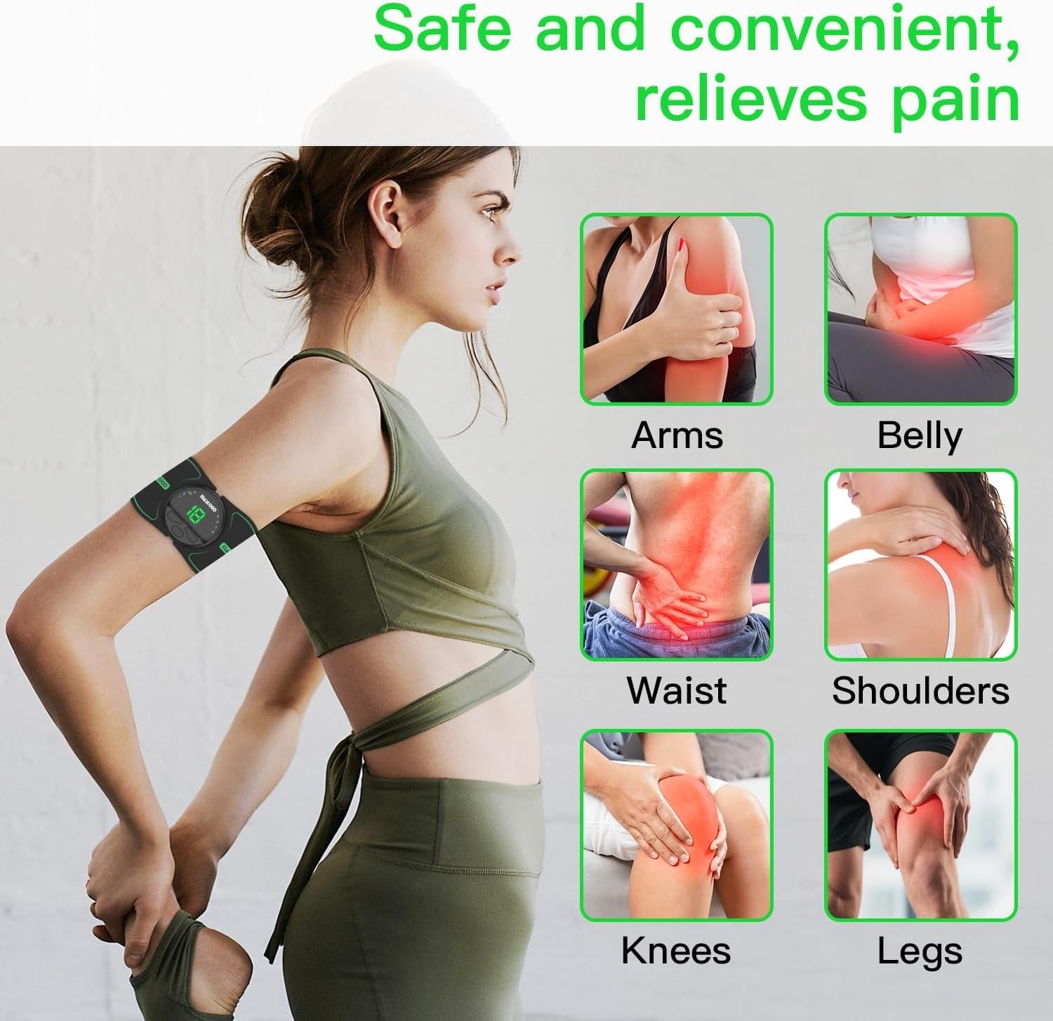 Soft Touch & Self-Adhesive TENS Electrode Pads – 4.4in x 2.2in, Latex-Free