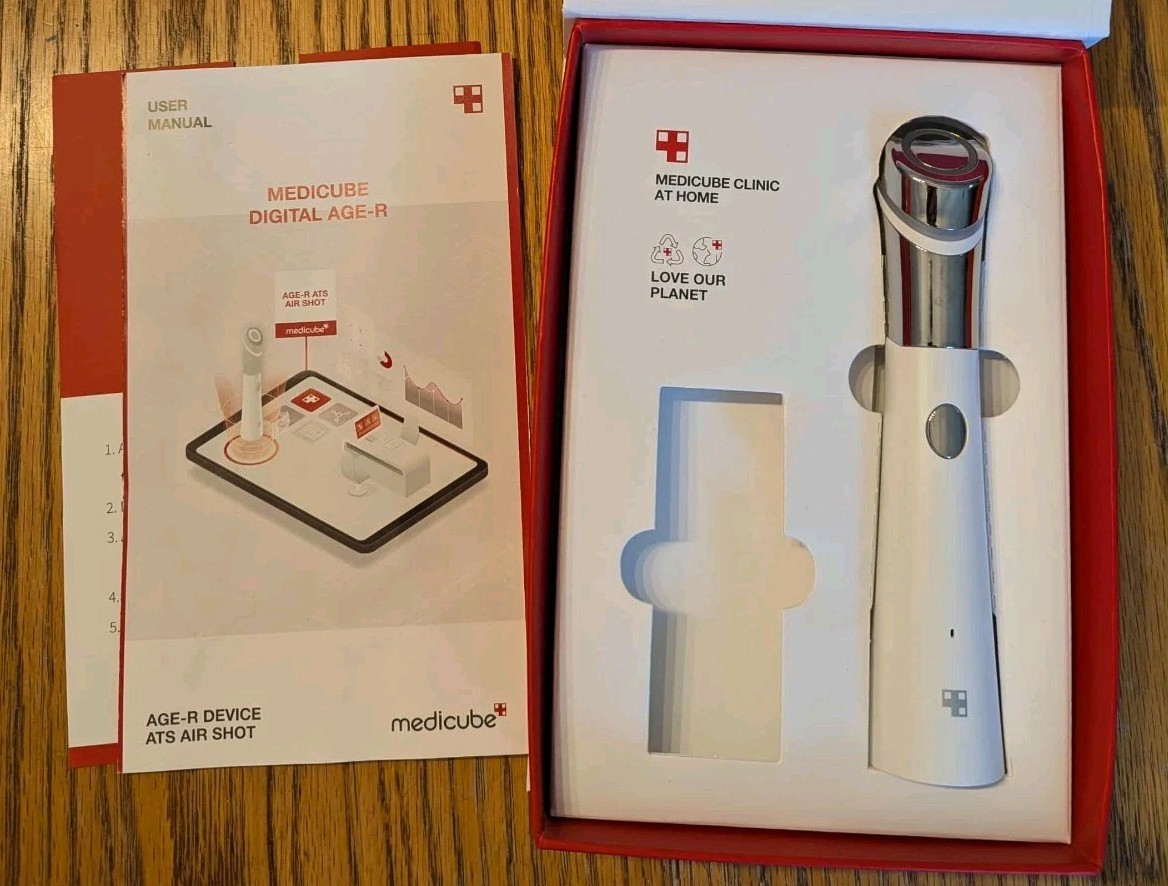 AGE-R Medicube DERMA ATS AIR SHOT Facial Beauty Device Working! Free Shipping!