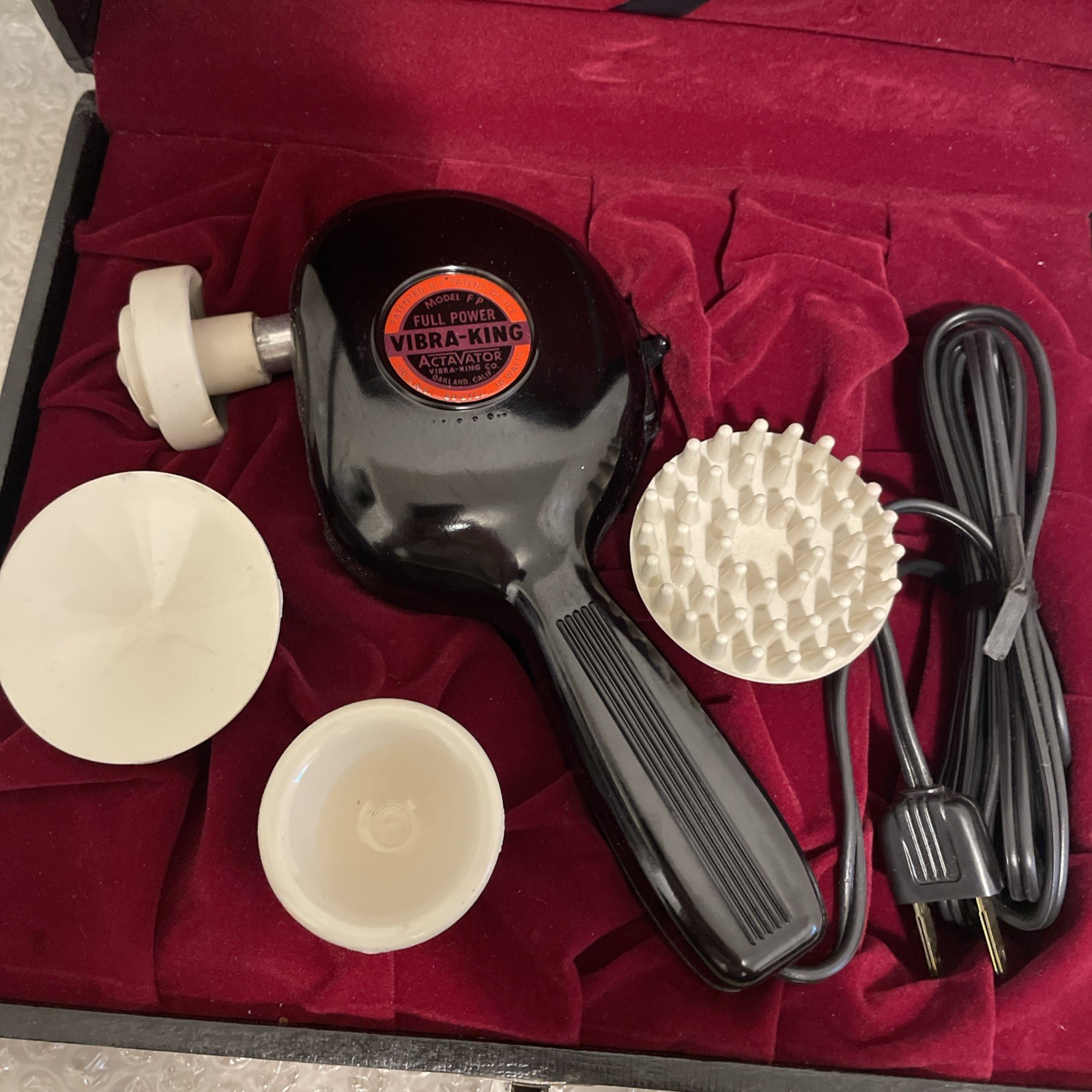 NOS Vibra King Actavator Massager FP Full Power Vibrator Professional Vintage