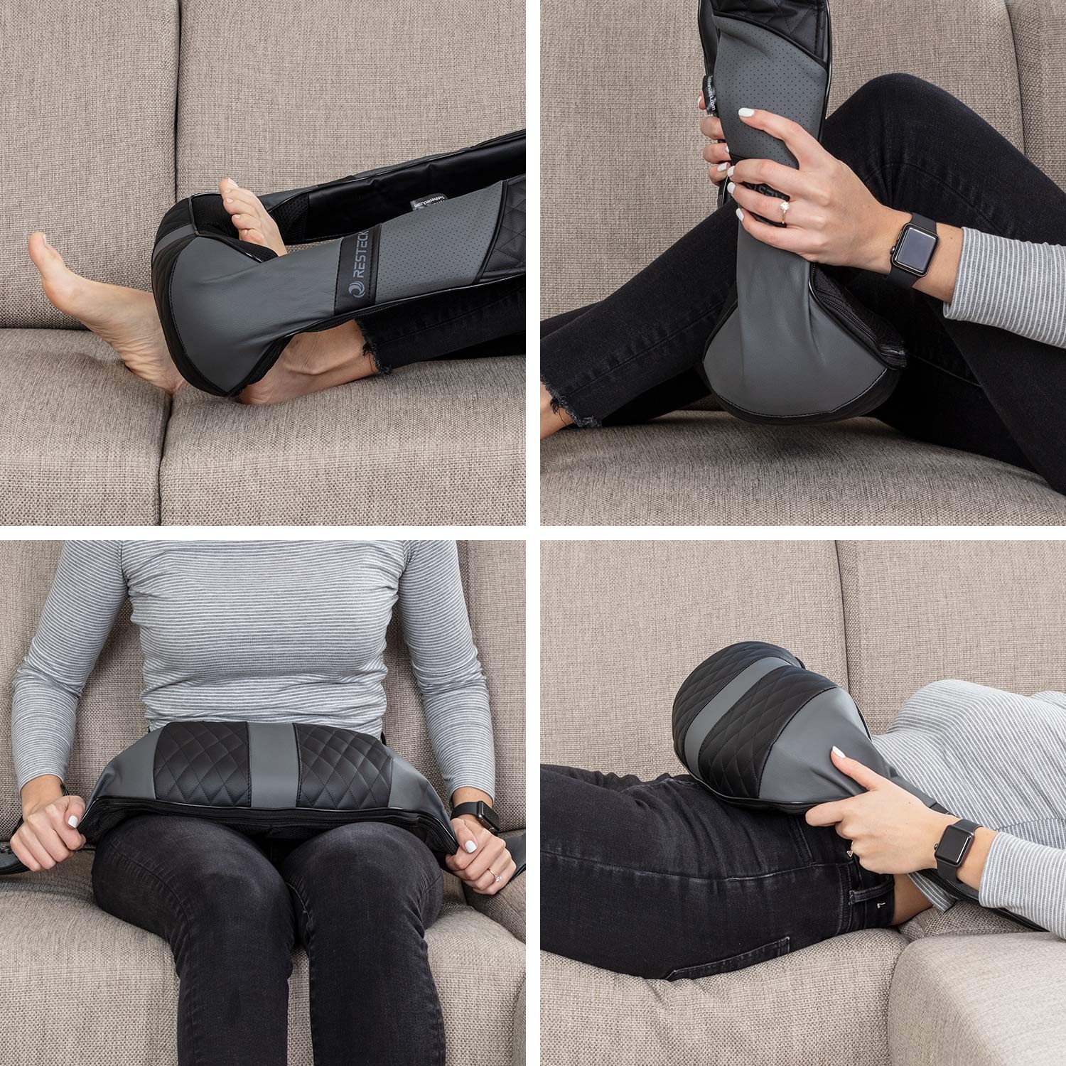 Resteck Massagers For Neck And – 3D Kneading Pillow Electric