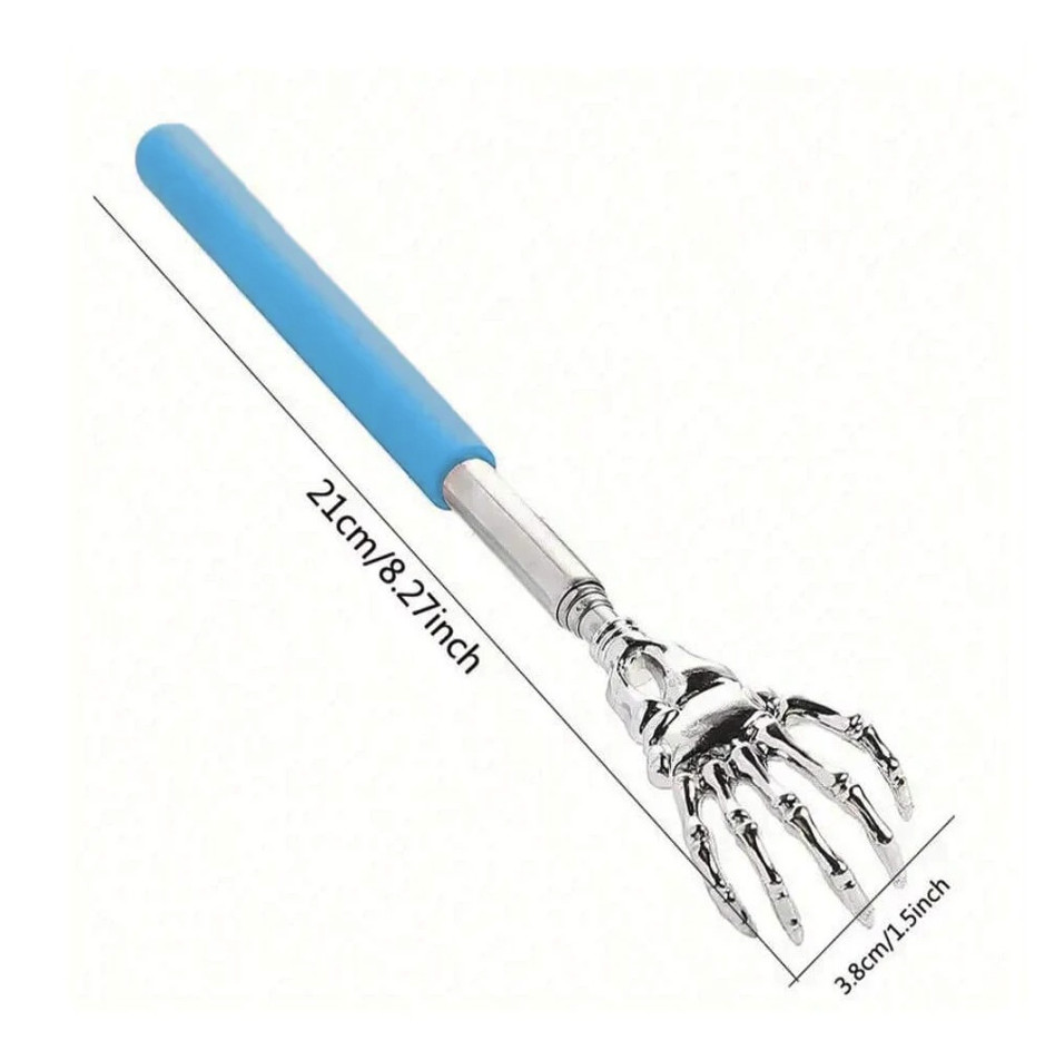 1pc Telescopic Back Scratcher Stainless Steel Extendable Massager – NEW