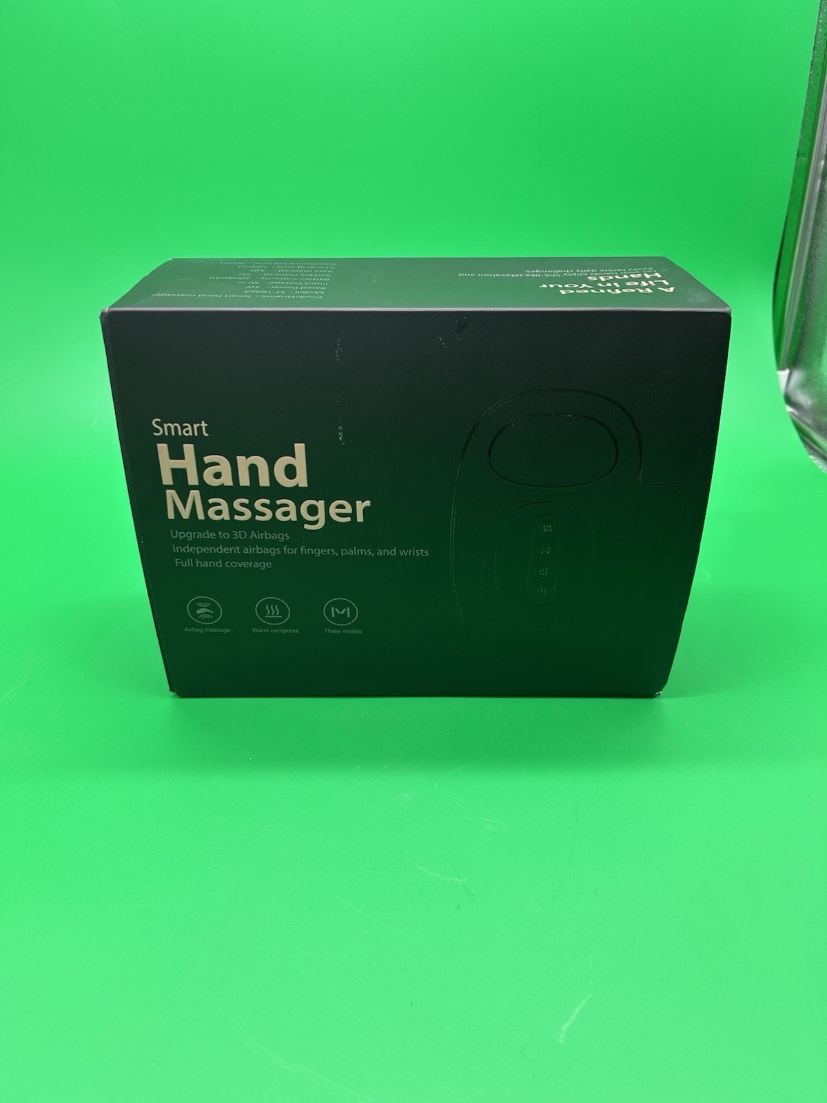 WUX Hand Massager w/ Heat Compression Relief, 3 Massage, 4 Temps, 5 Compression