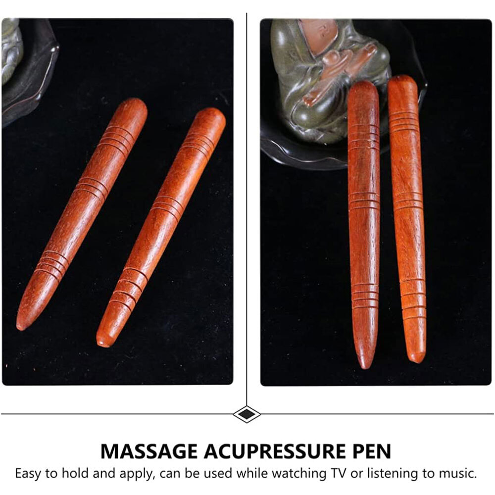 1/2X Wood Stick Tools Thai Massage Spa Foot Hand Reflexology Health Therapy US