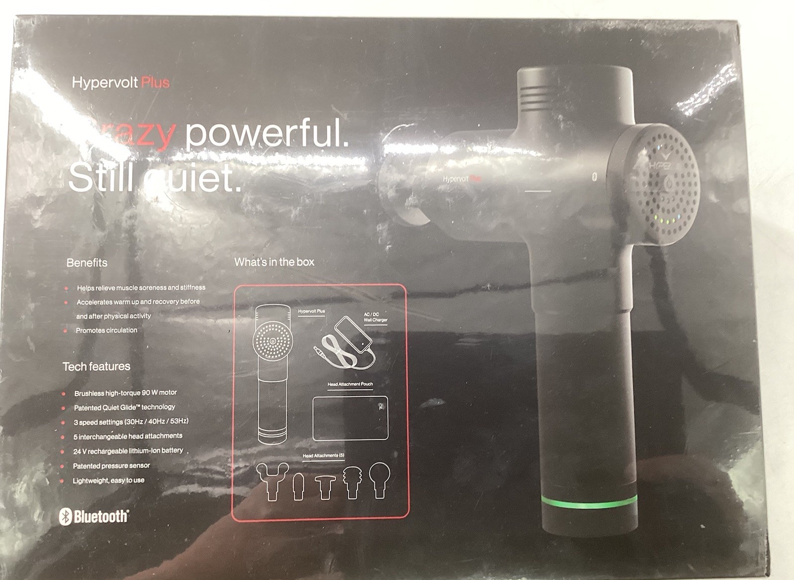Hyperice Hypervolt Plus Handheld Percussion Massage Device Bluetooth