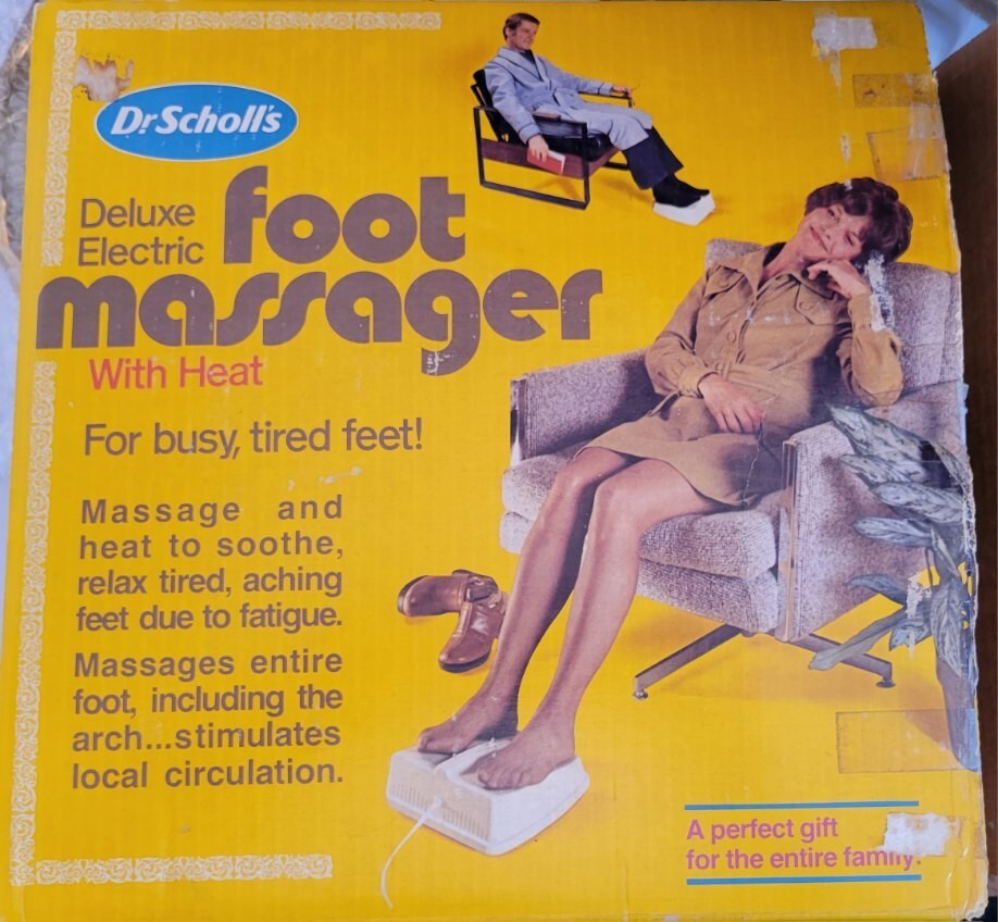 Vintage Excellent Condition Dr. Scholl’s Deluxe Electric Foot Massager w/Heat
