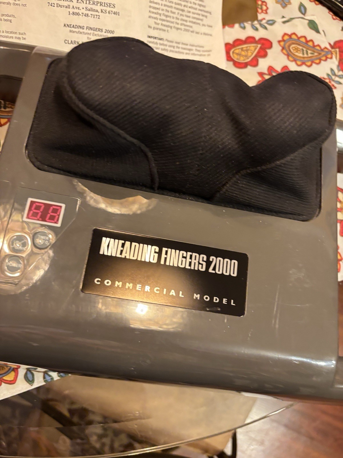 Kneading Fingers 2000 Commercial Model CS-708 Portable Body Massager
