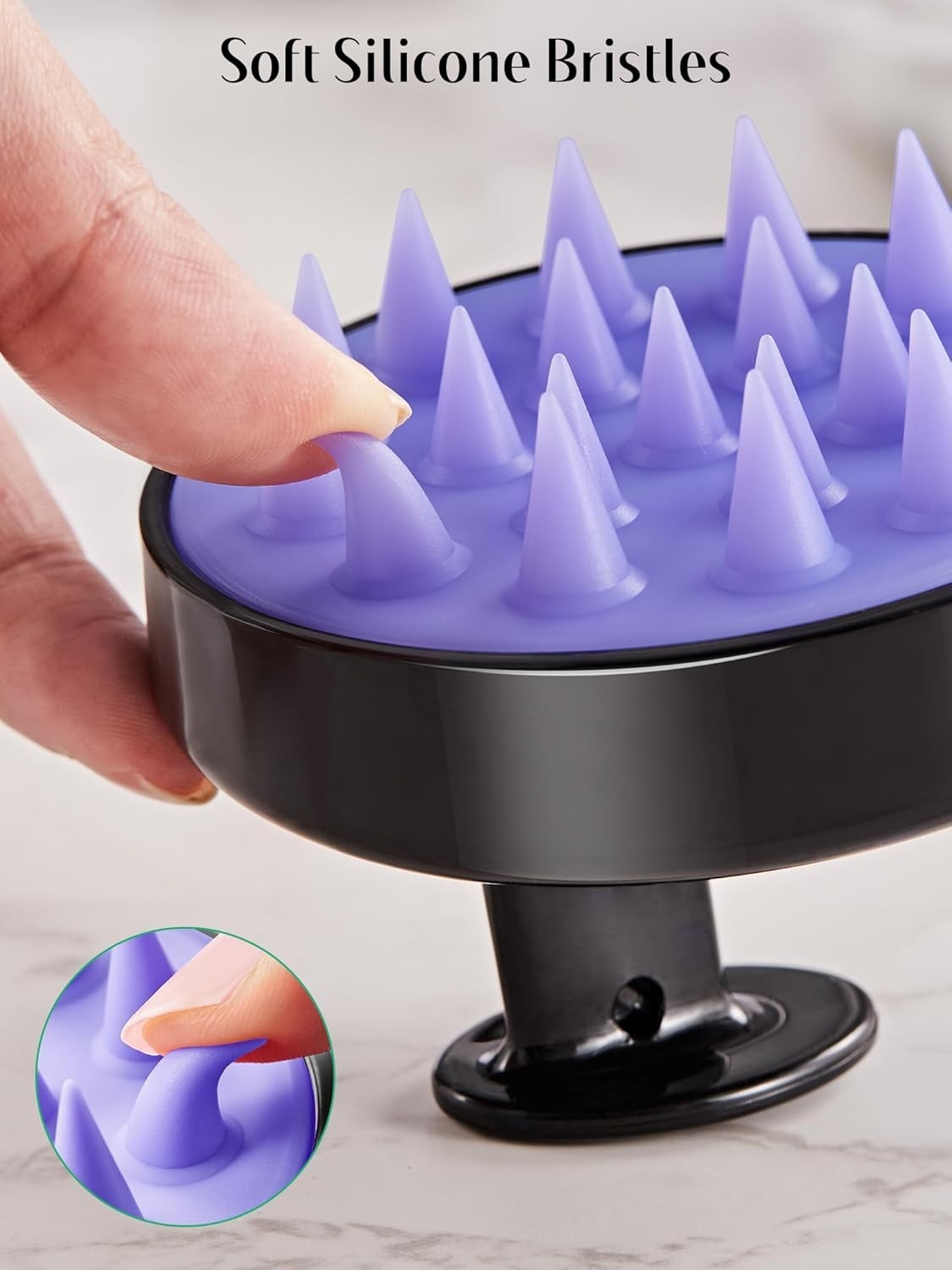 Soft Silicone Scalp Massager Set: Exfoliate & Revitalize Hair for All Types