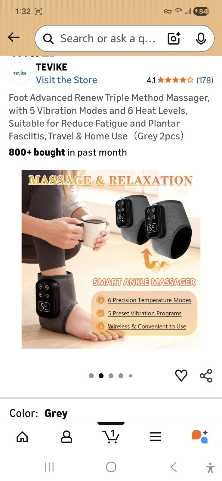 Foot Advanced Renew Triple Method Massager