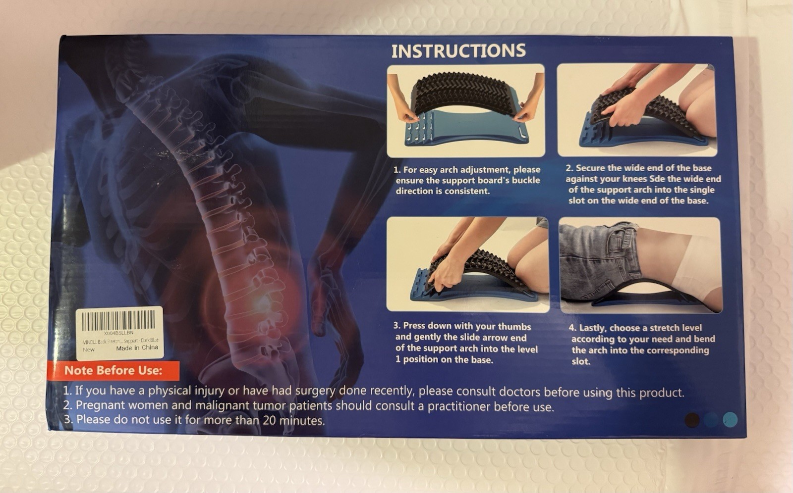 MINOLL ARCH SPINE & BACK STRETCHER 4 LEVELS ADJUSTMENT – ENHANCED ENDURANCE NEW