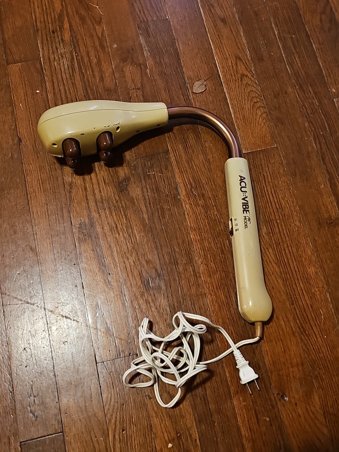 RARE Vintage AcuVibe Pro Model Vibrating Massager Curved 2 Speed Large 23”