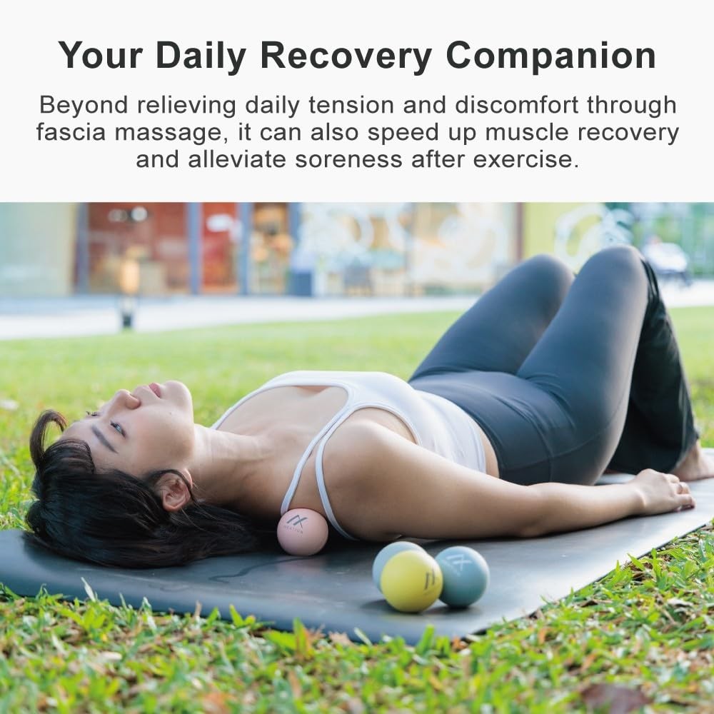 – Therapy Massage Balls (2-Pack), High-Density Fascia Balls for Targeted Musc…